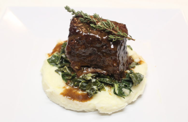 Short Ribs Cooked in Red Wine